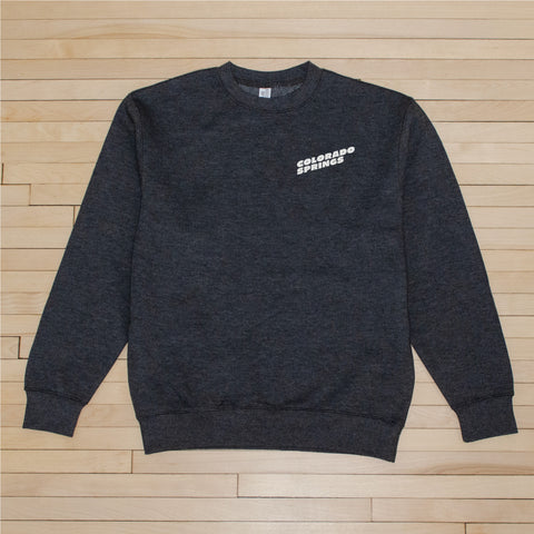 Colorado Springs 02 crewneck sweatshirt in Charcoal Heather