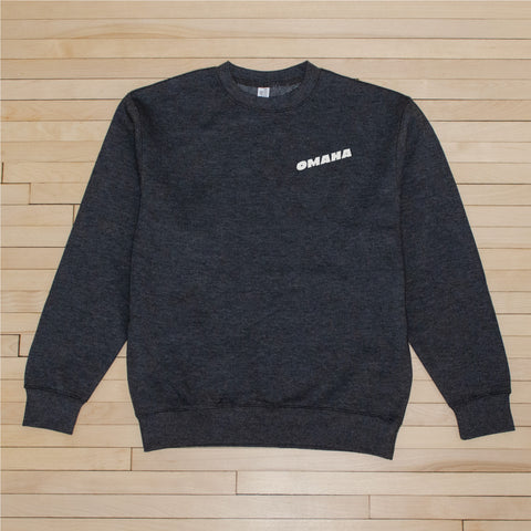Omaha 02 crewneck sweatshirt in Charcoal Heather