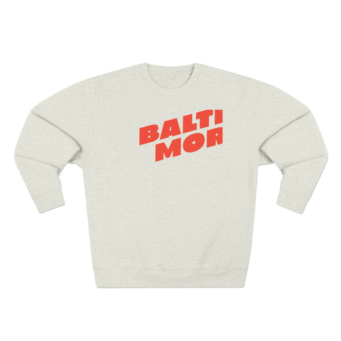 Baltimore 02 crewneck sweatshirt in Oatmeal Heather